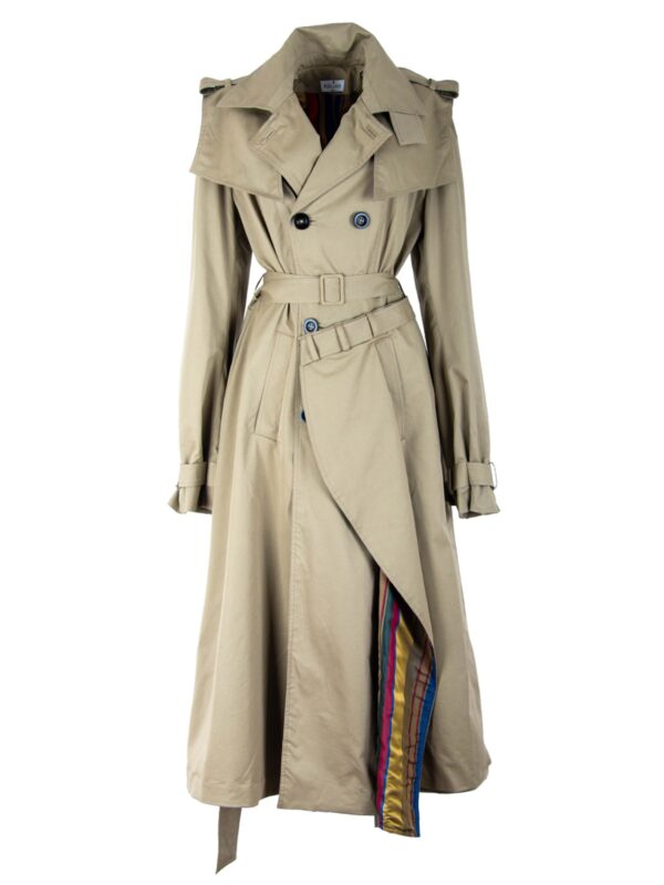 Women’s Cotton Double-Breasted Trench Coat