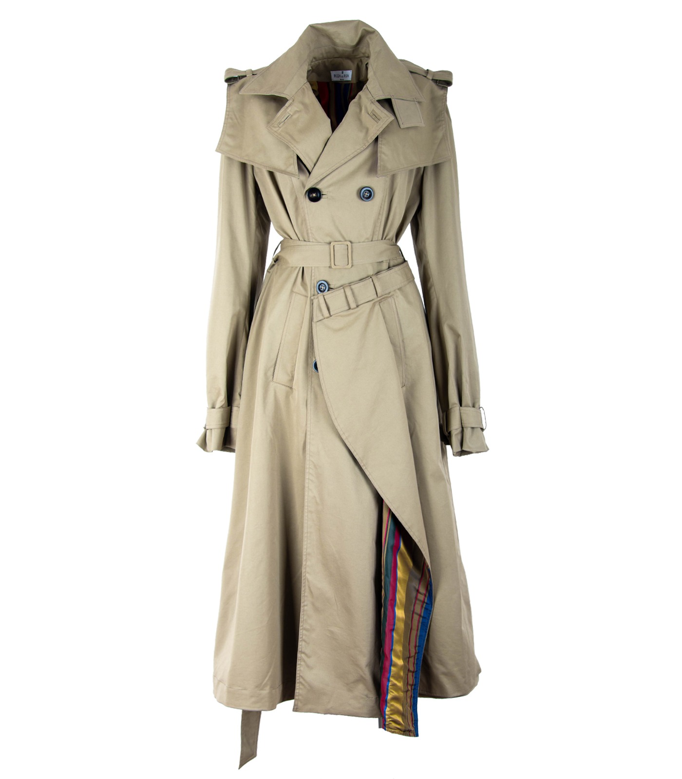 Women’s Cotton Double-Breasted Trench Coat