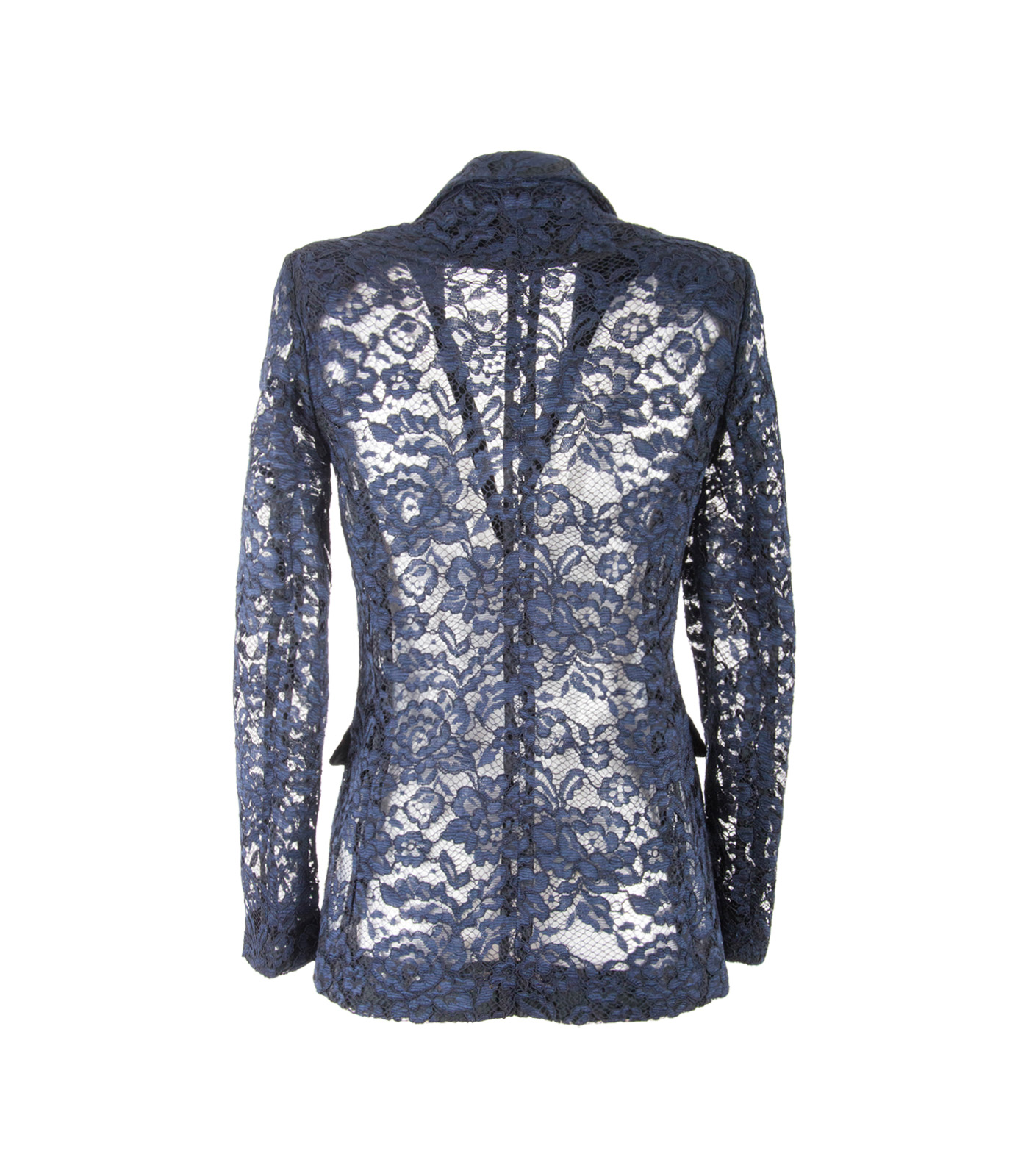 Classic One-Button Lace Jacket - Image 4