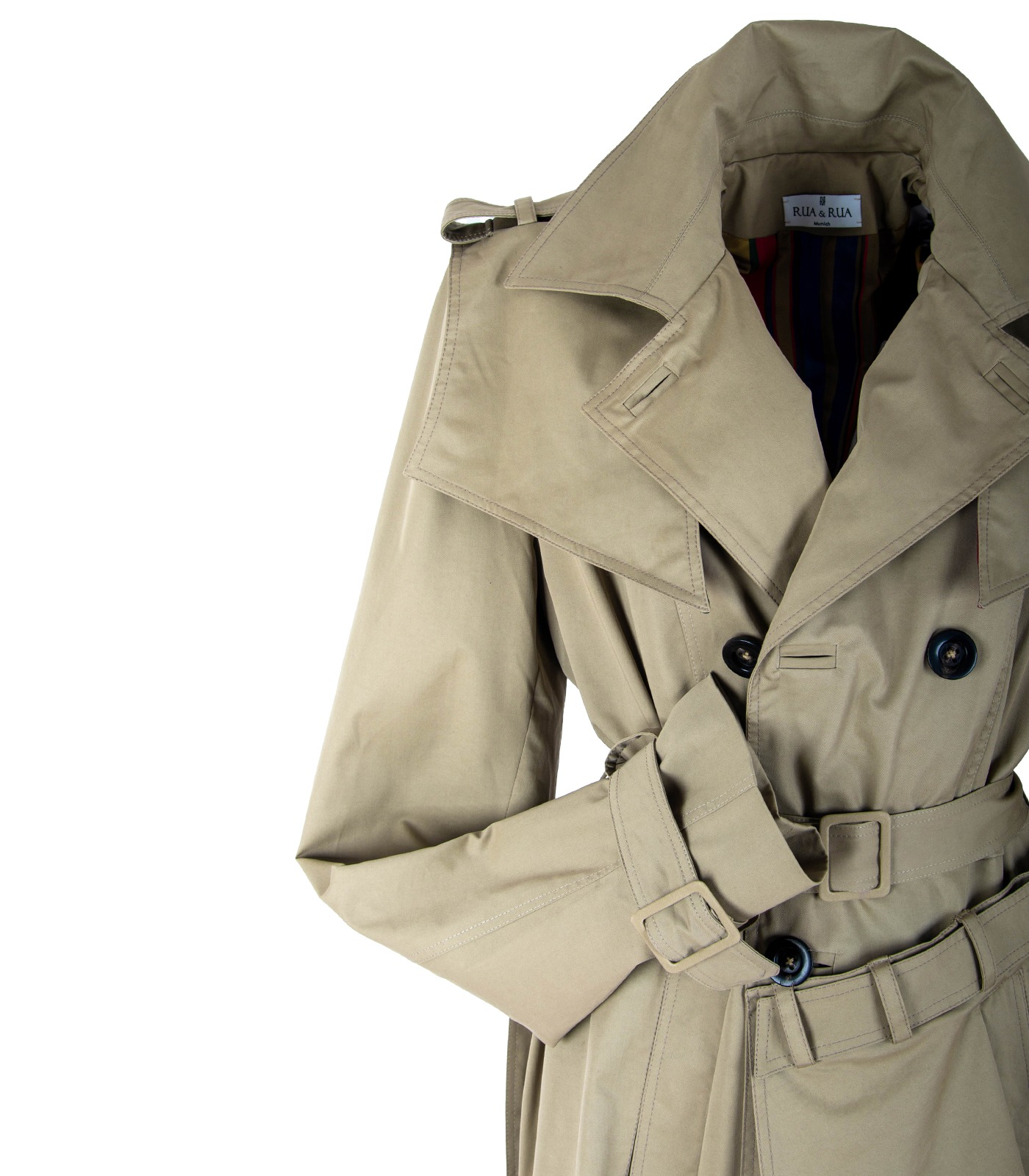 Women’s Cotton Double-Breasted Trench Coat - Image 5