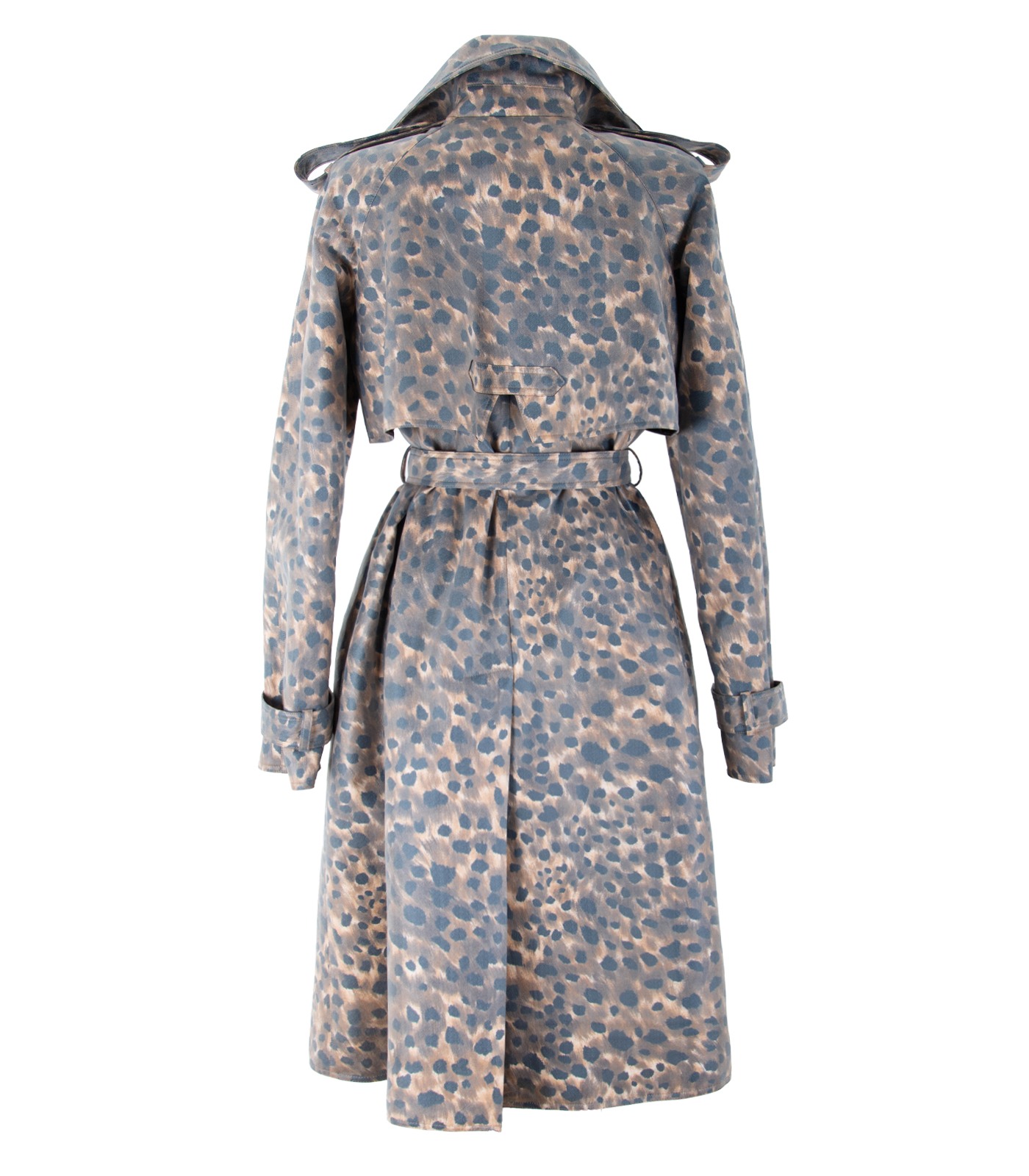 Coated Cotton Double-Breasted Trench Coat - Image 6