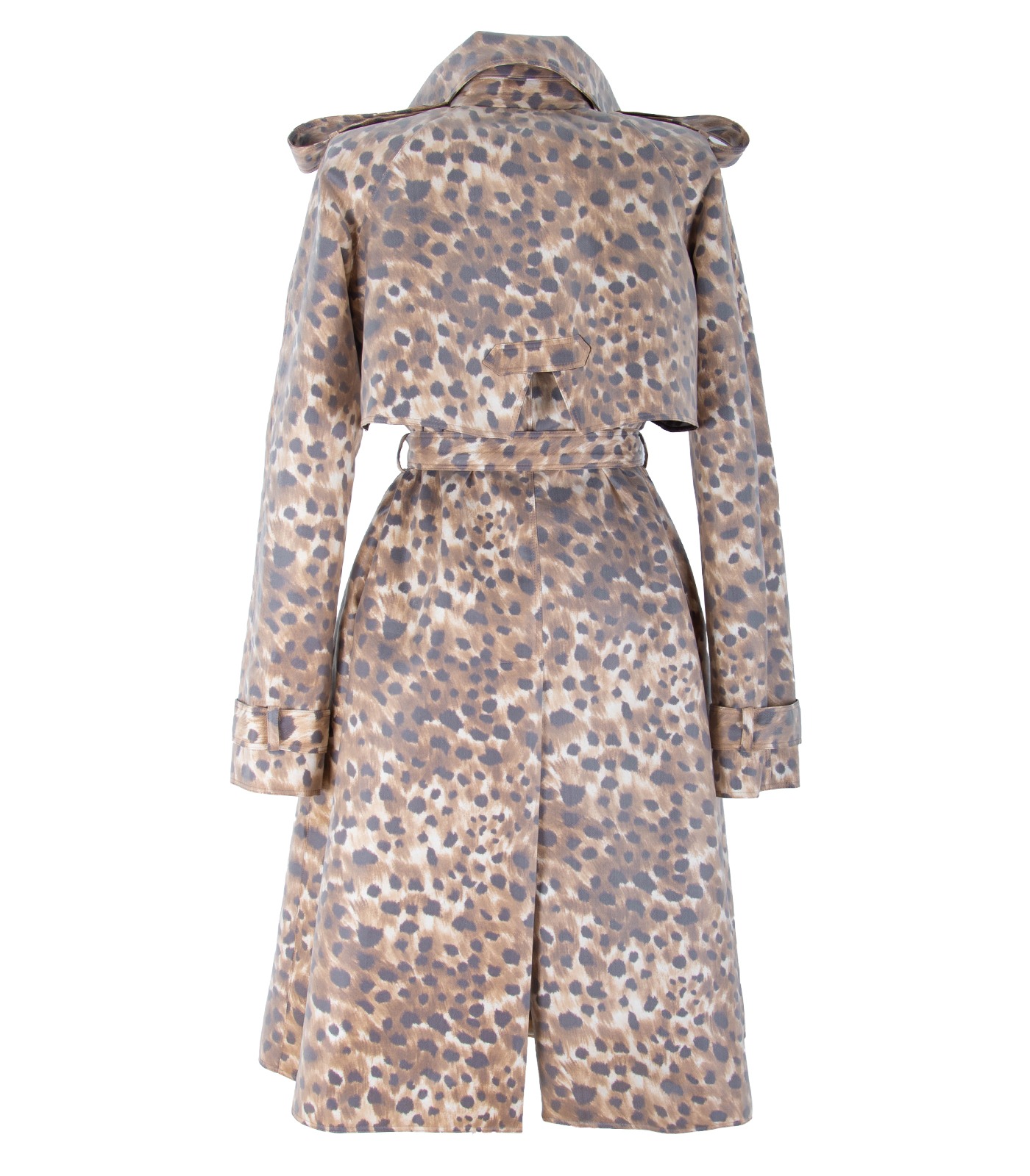 Coated Cotton Double-Breasted Trench Coat - Image 5