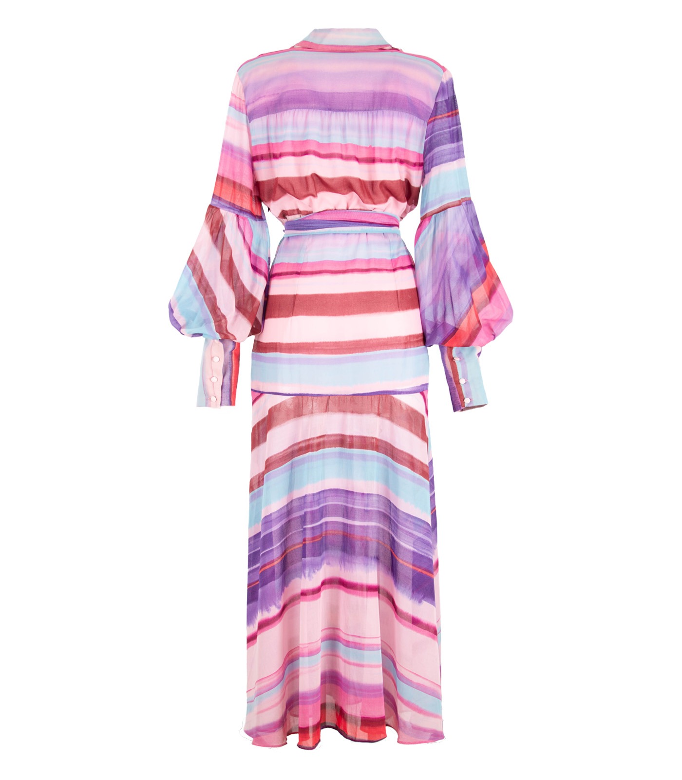 Batiste Cotton Long Shirt Dress - Image 7
