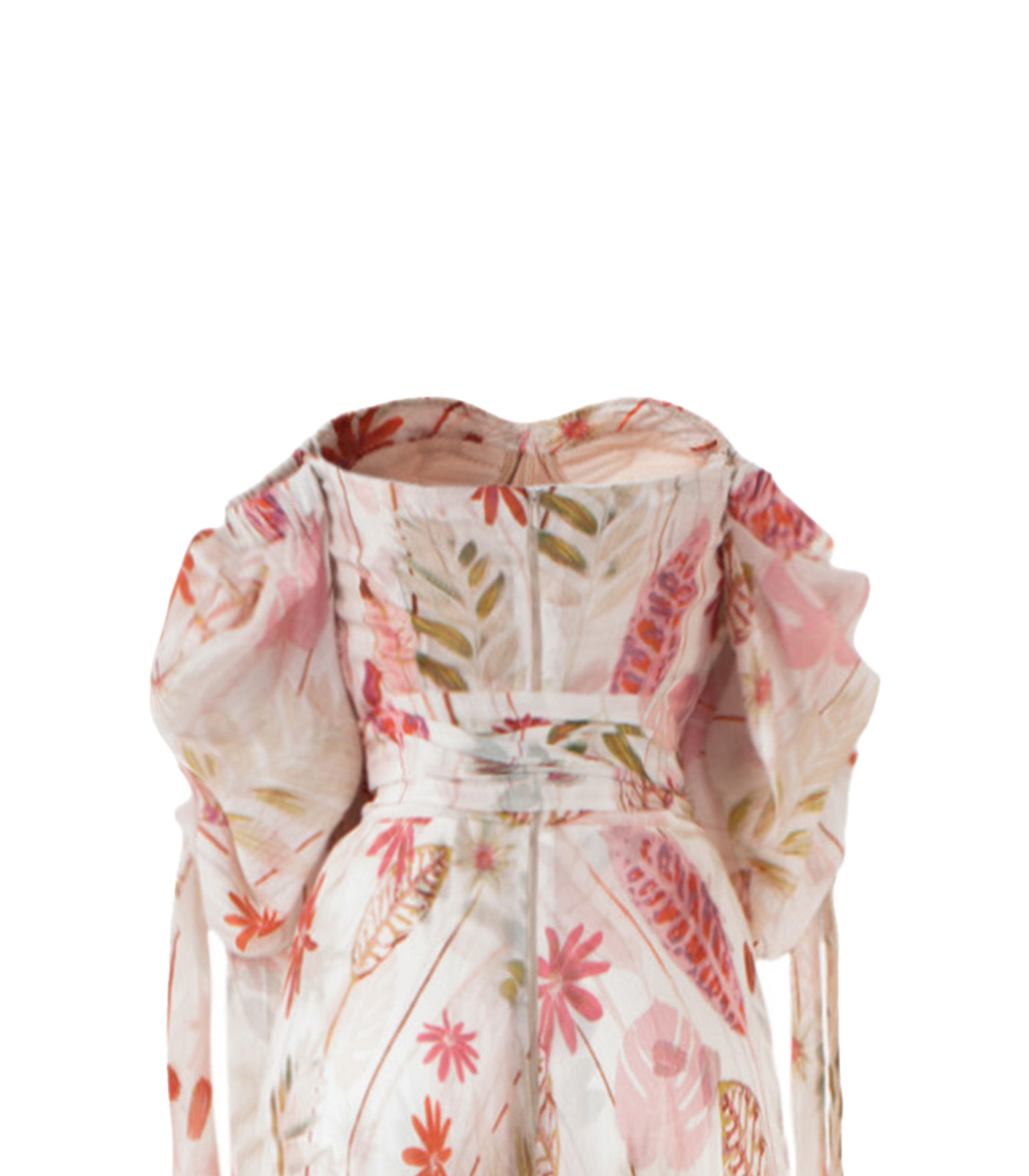 Off-Shoulder Silk Bustier Long Dress - Image 4