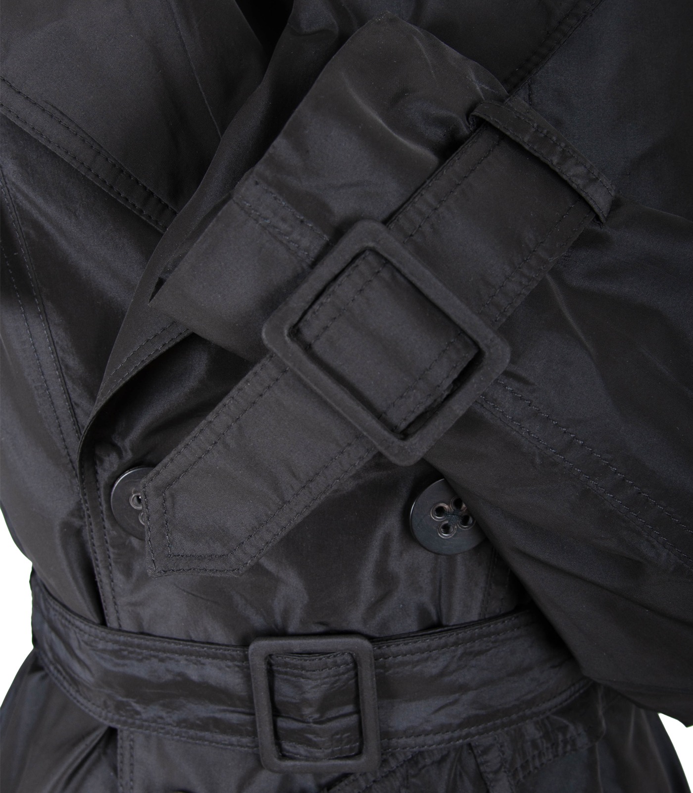Silk Double-Breasted Trench Coat - Image 6