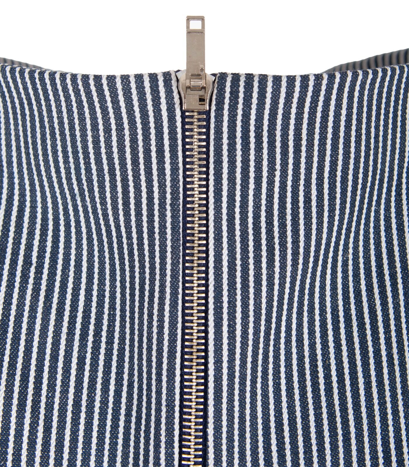 Denim Pleated Wide Leg Pants With Deep Side Slits - Image 8