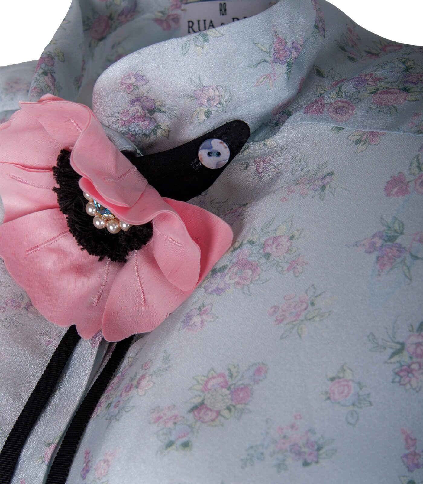 Silk Pleat Dress With Flower Brooch - Image 7