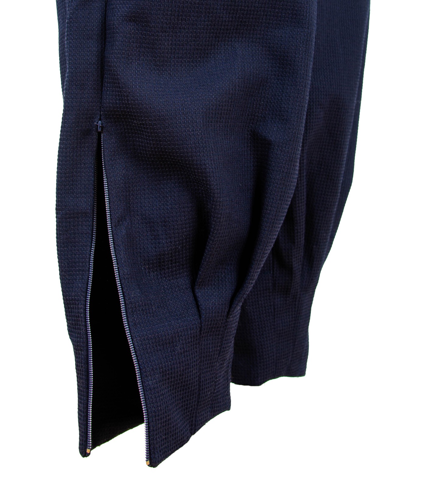 Cotton Leather & Bouclé Tweed Loose Fit Jumpsuit - Image 9