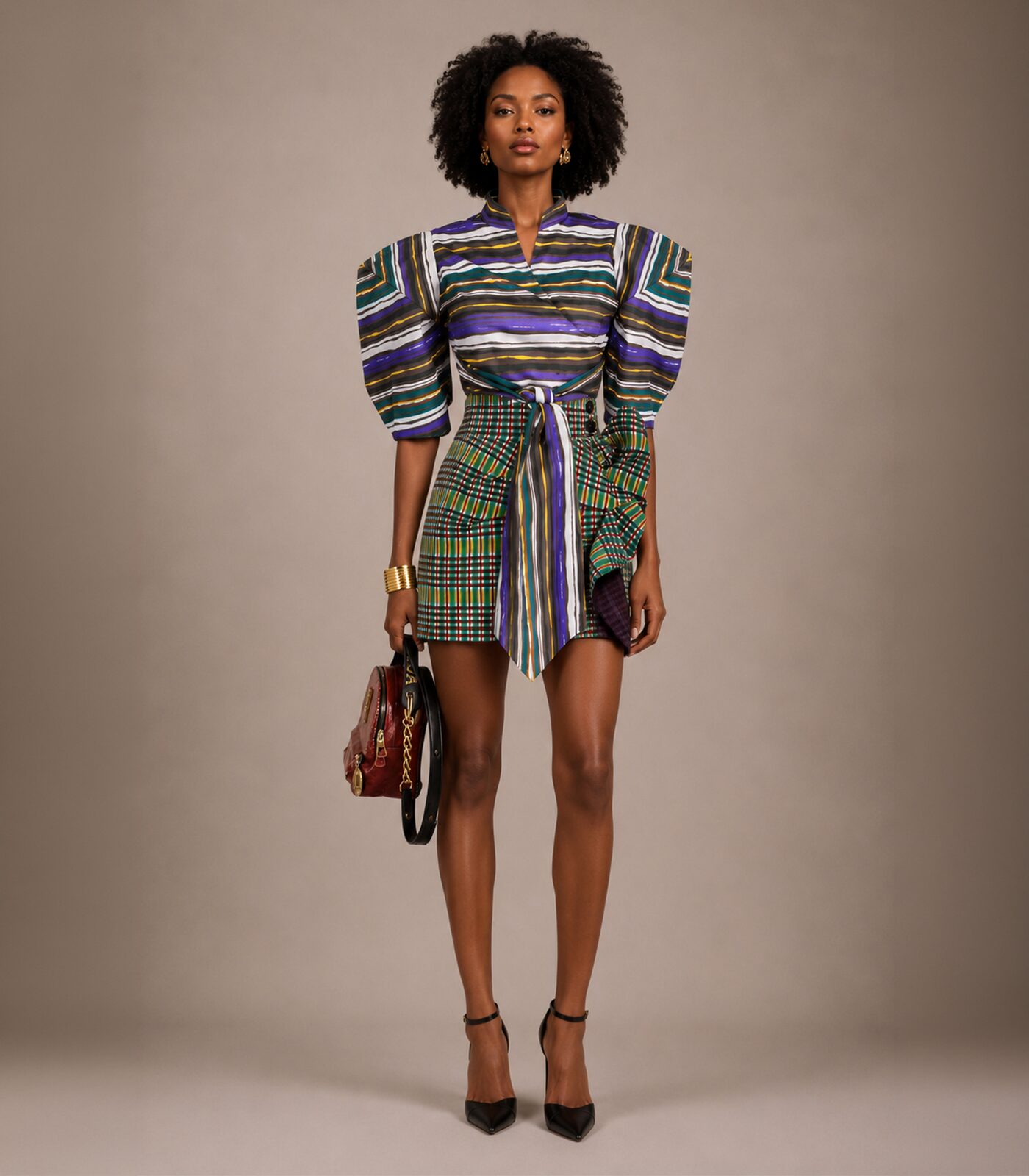 Cropped Wrap Shirt