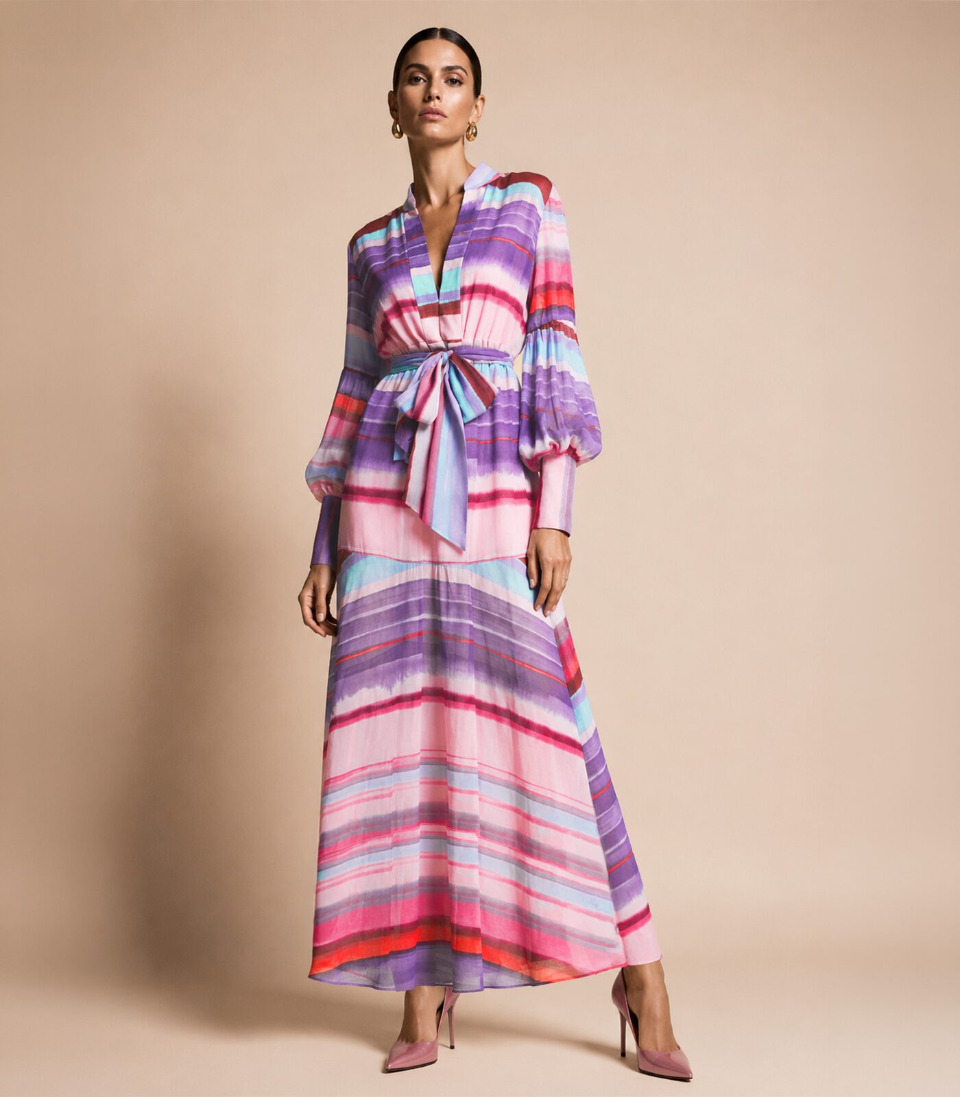 Batiste Cotton Long Shirt Dress - Image 2