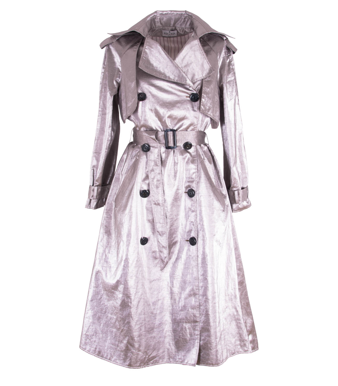 Cotton Double-Breasted Trench Coat - Image 8