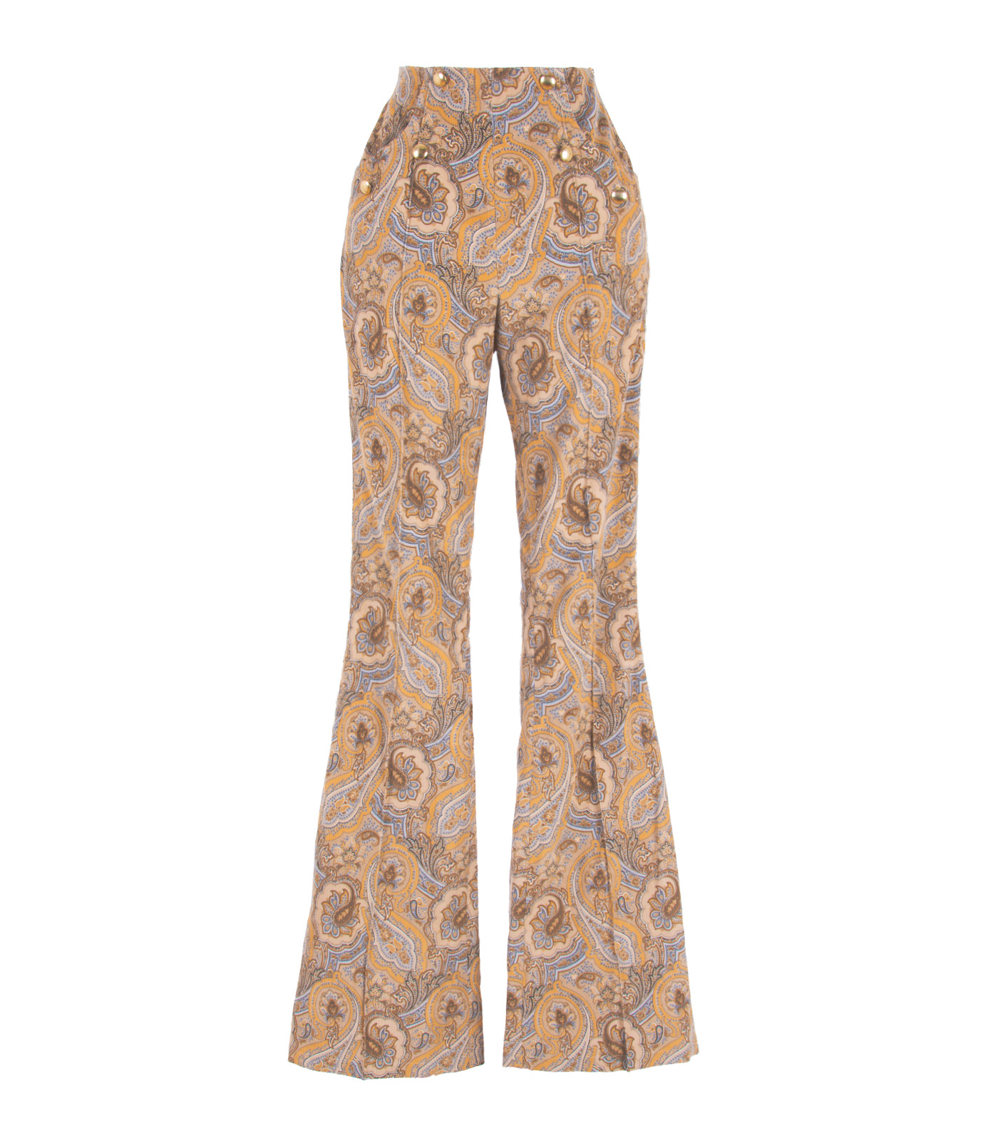 Cotton Flared Trousers