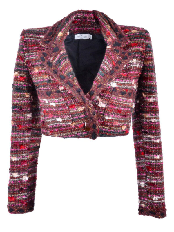 Bouclé Tweed Short Blazer