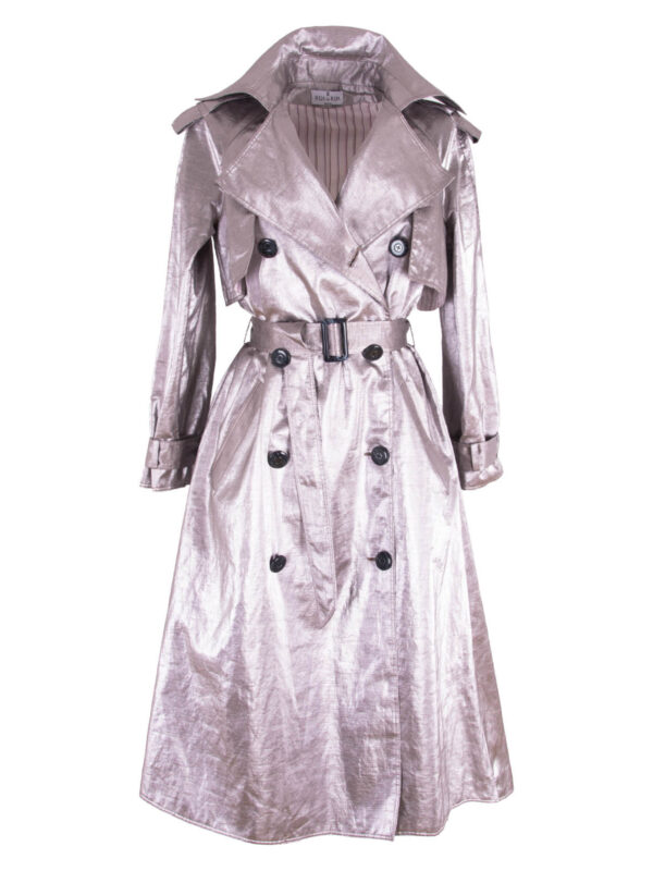 Cotton Double-Breasted Trench Coat