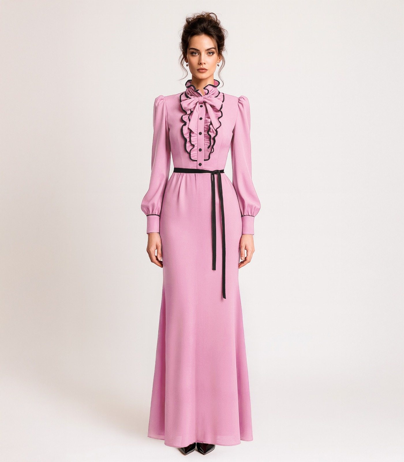 Long Silk Cocktail Dress - Image 2