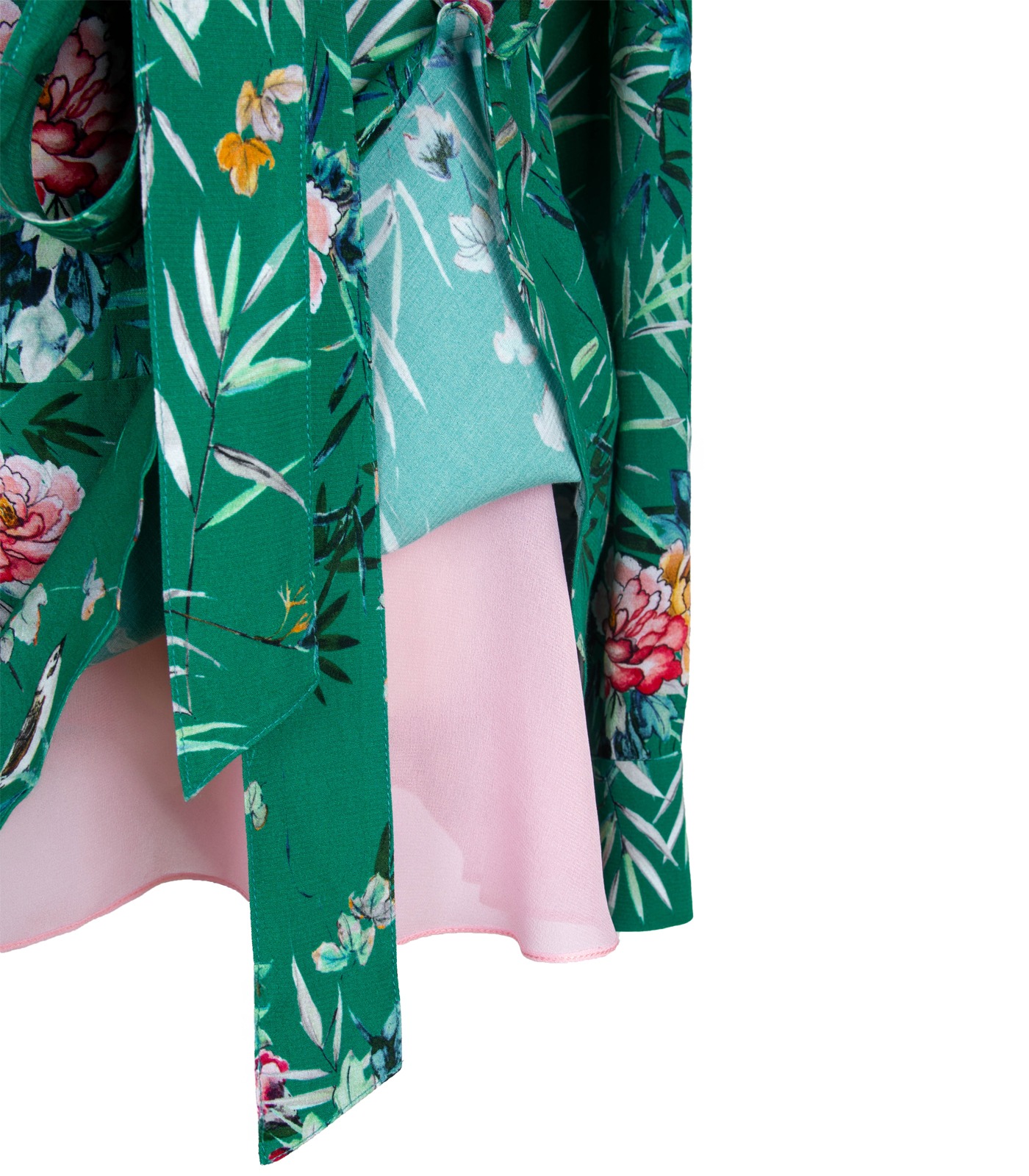 Signature Mini Dress With Silk Lining And Floral Print - Image 6