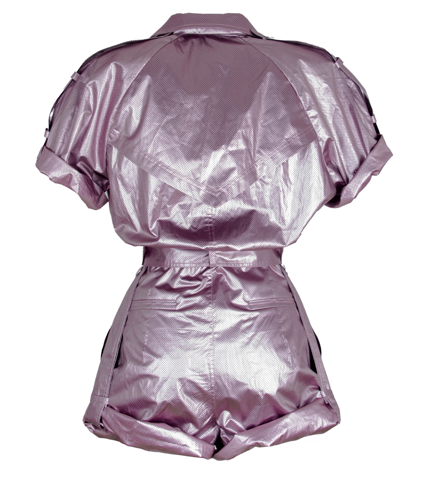 Metallic Pink Short Playsuit - Image 8